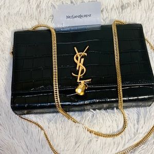 Saint Laurent YSL Croc handbag